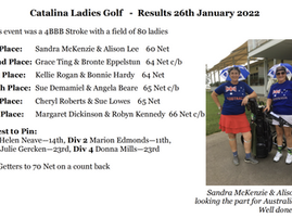 Club Catalina Ladies Golf Results