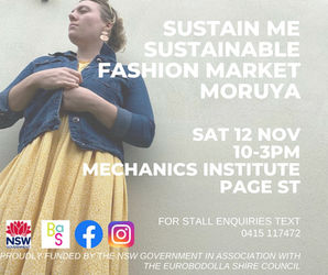 Sustainable Fashion Market in Moruya November 12th