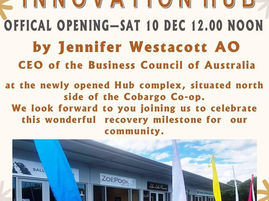 Cobargo Innovation Hub to be officially opened Dec 10th 2022