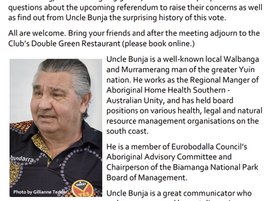 Upcoming event at Moruya Golf Club. Democracy in Action