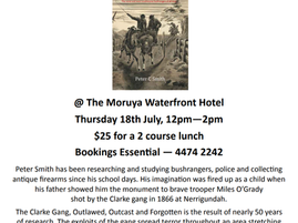 Moruya Books: Literary Lunch with Peter C. Smith July 18th