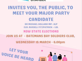 Meet Your Major Party Candidate Batemans Bay