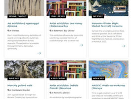 Events calendar July 1st 2022