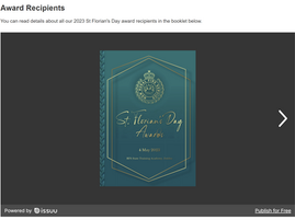 Bravery and commitment of firefighters recognised on St Florian’s Day