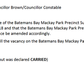 Will any Councillor confirm the minutes of Dec 12th 2017 - watch and see