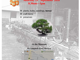 Moruya and District Historical Society fund raising plant and craft sales Saturday 29th Sept @ the M