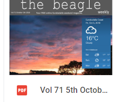 Your Beagle Weekender of Oct 5th 2018