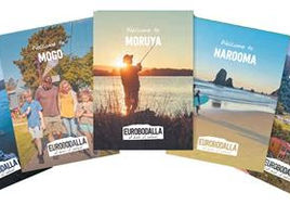 Tourism brochures available for those visiting "fish" that aren't yet on-line