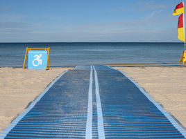 Better beach access with mobility mats
