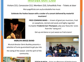 ELM December concert Sun 9th Dec @ Moruya Golfy