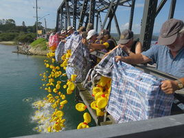 Narooma ducks line up for annual Australia Day Race