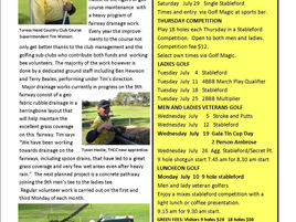 July THCC Golf Calendar of Events