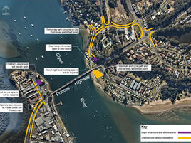 Utility work is planned around the Clyde River foreshore area from early October to December 2018