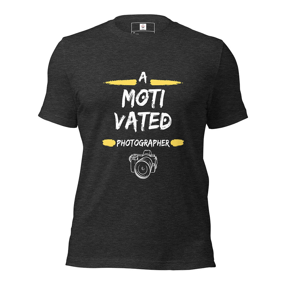 Thumbnail: Unisex T-Shirt Motivated People Collection Photographer Matthew 5:16