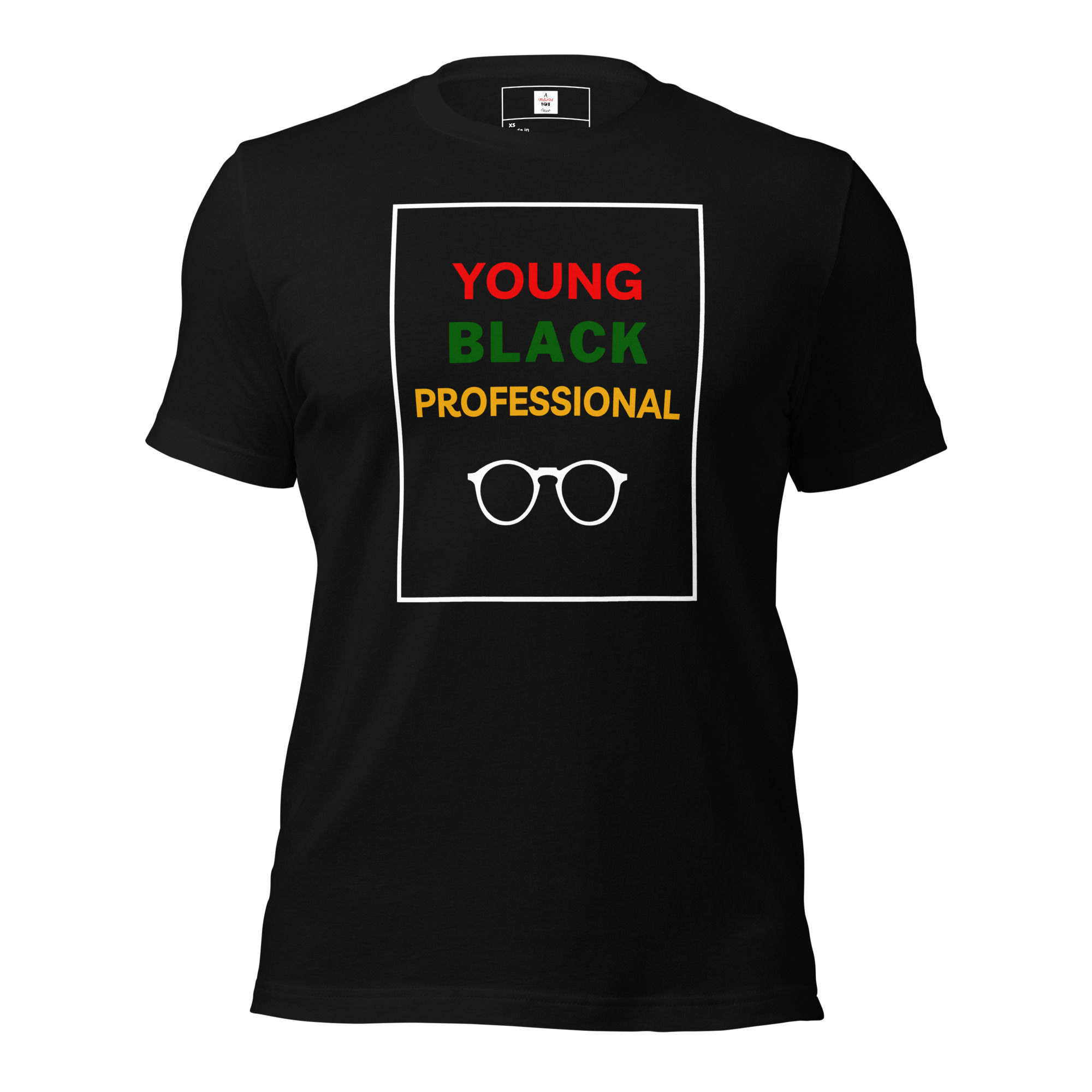 Unisex T-shirt Young Black Professional Black Glasses Psalms 118:17