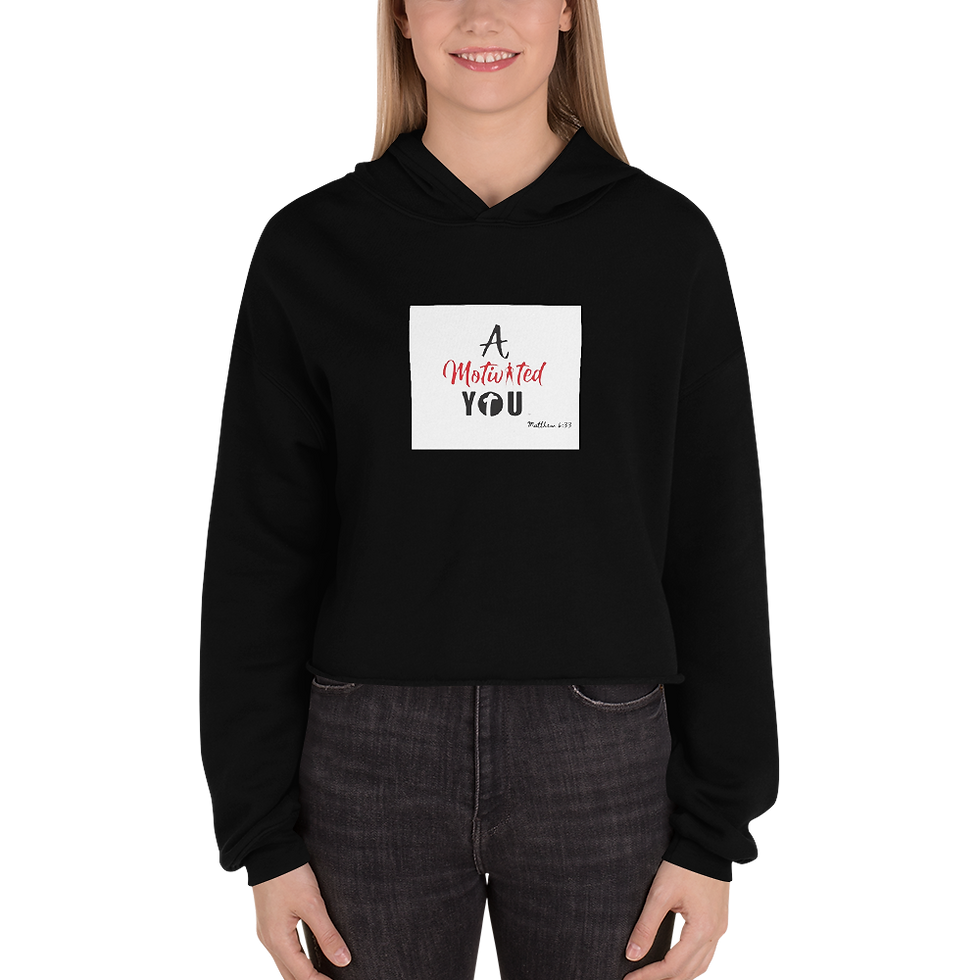 Thumbnail: Crop Logo  Hoodie Matthew 6:33 Collection