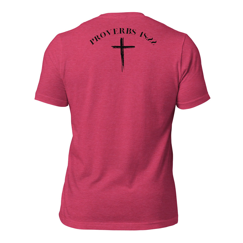 Thumbnail: Unisex T-Shirt Motivated People Collection Groomish Proverbs 18:22