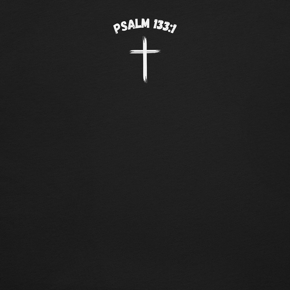 Thumbnail: Unisex T-Shirt Christmas Collection Family Psalm 133:1