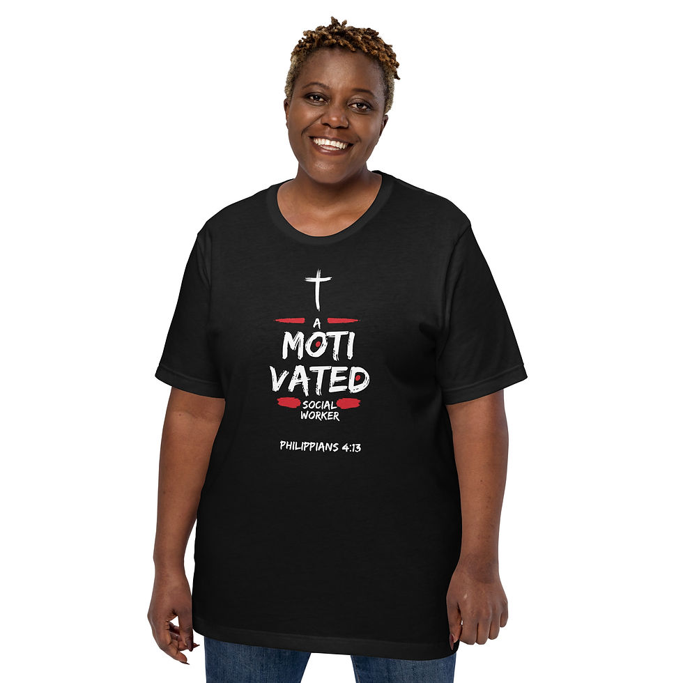 Thumbnail: Unisex T-Shirt Motivated People Collection Social Worker Philippians 4:13