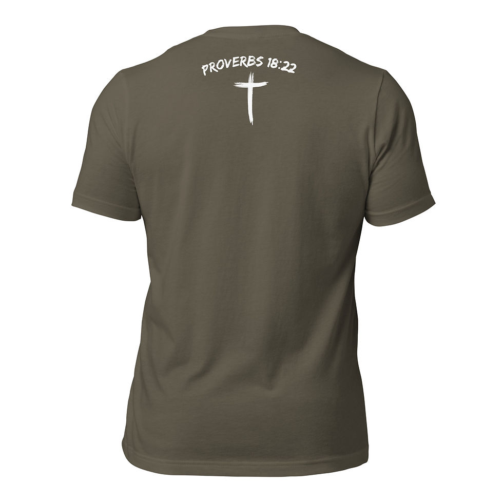 Thumbnail: T-Shirt Motivated People Collection Bride Ethnic Proverbs 18:22