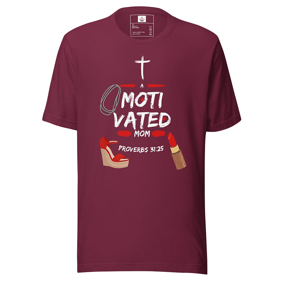 Thumbnail: T-Shirt Mother's Day Collection Red Wedge Heels Mom Proverbs 31:25