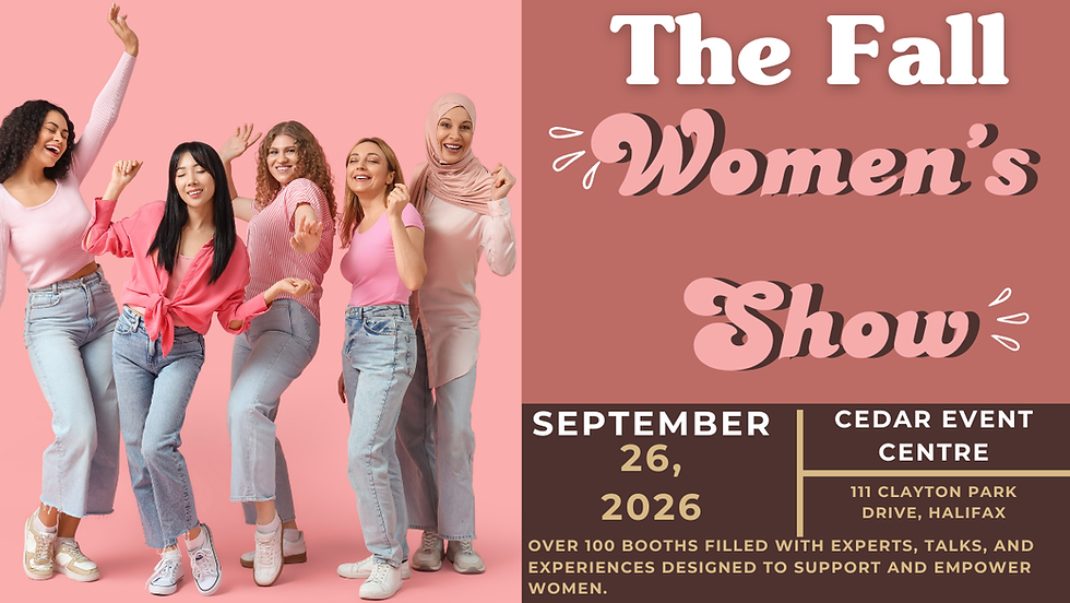 Wide-angle view of women arriving at a fall event entrance with tote bags and seasonal décor.