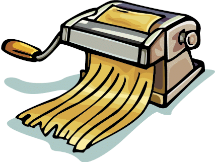 pasta machine clip art