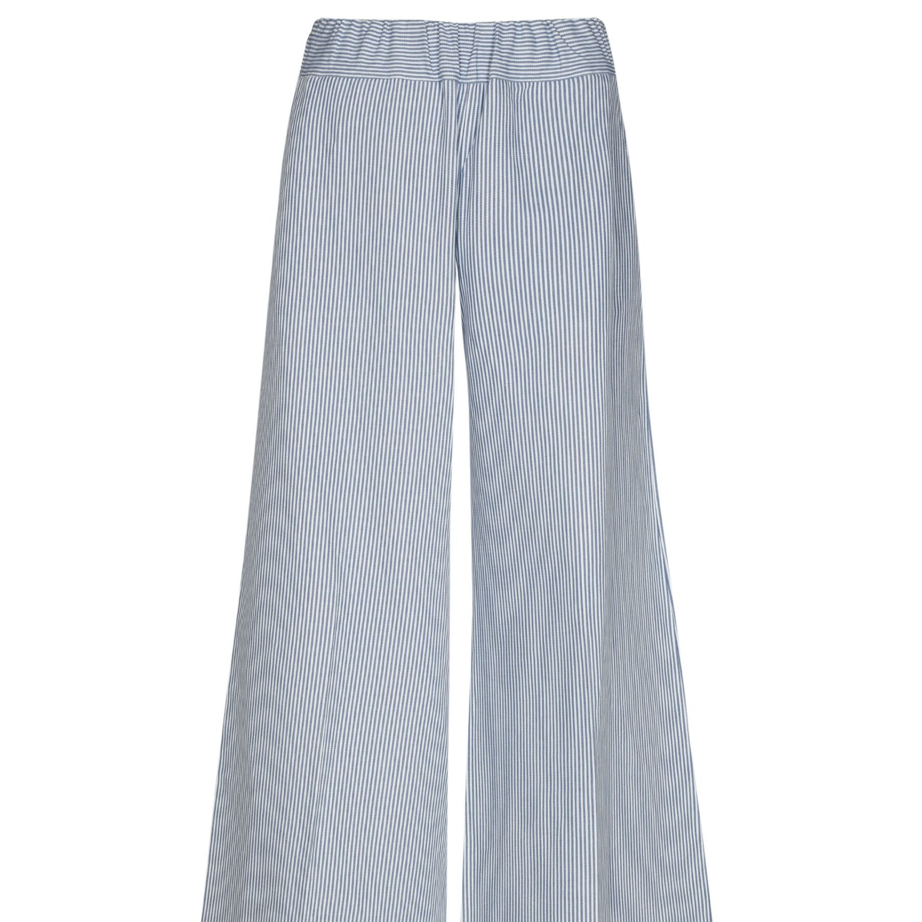 SEA ME HAPPY Super Woody Striped Cotton jeans blue.