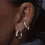 Thumbnail: BILLION AVENUE MOLTEN KOS Ear Cuff silver.