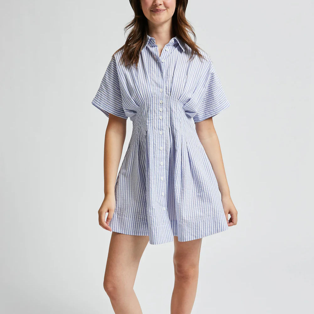 INDEE VILETTE Dress hydra blue.