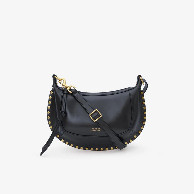 Thumbnail: ISABEL MARANT PP0003FA Oskan Moon Shoulder Bag black.