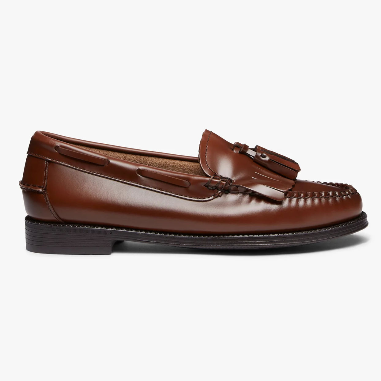 WEEJUNS BA41720D Esther Kiltie Loafer cognac.