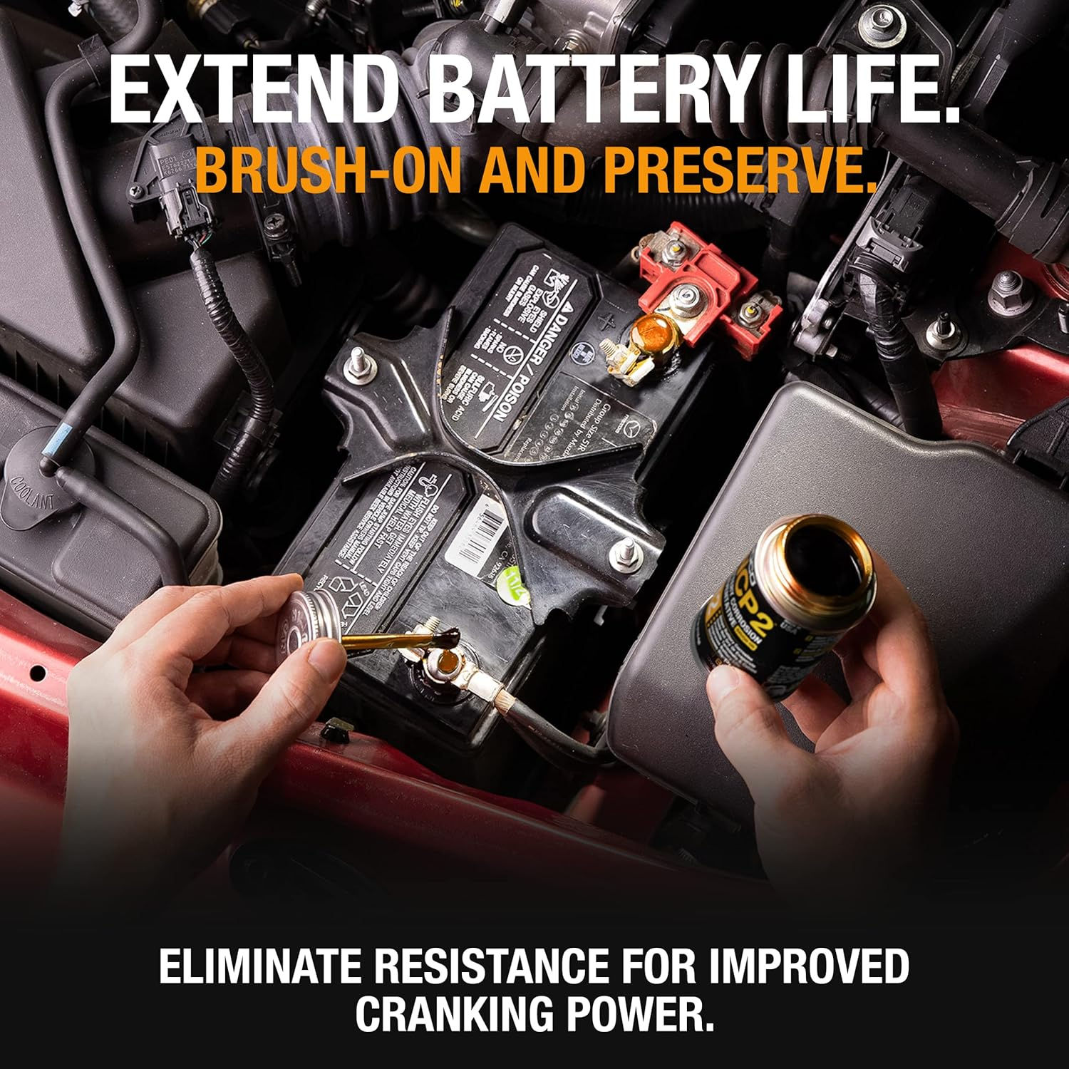 NOCO NCP2 CB104 4 Oz Oil-Based Brush-On Battery Corrosion Preventative, Corrosi