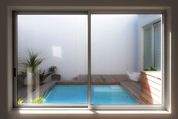 Inside view of a pool