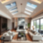beautiful living room spaces with amazing ceiling design and sky lights