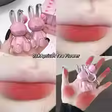 Thumbnail: Gege Bear Pink Rabbit Velvet Matte Lip Cream Black Rabbit Water light lip glaze 