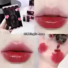 Thumbnail: Gege Bear Pink Rabbit Velvet Matte Lip Cream Black Rabbit Water light lip glaze 
