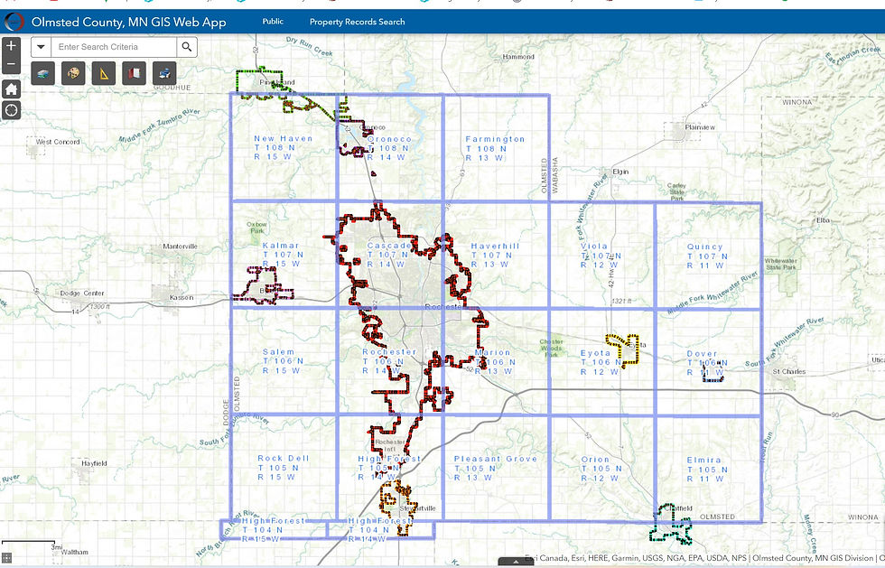 Olmsted County GIS website
