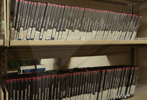 Photo of DVD's housed in AZ Talking Book Library warehouse