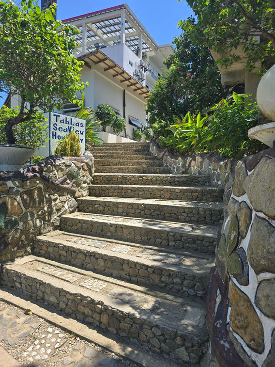 Upstairs to Tabla's Seaview Resto