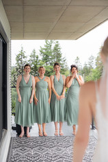 bridal reveal to bridesmaids
