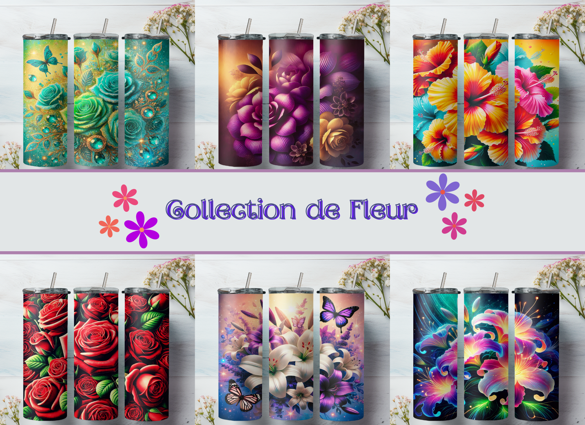 Collection de fleurs
