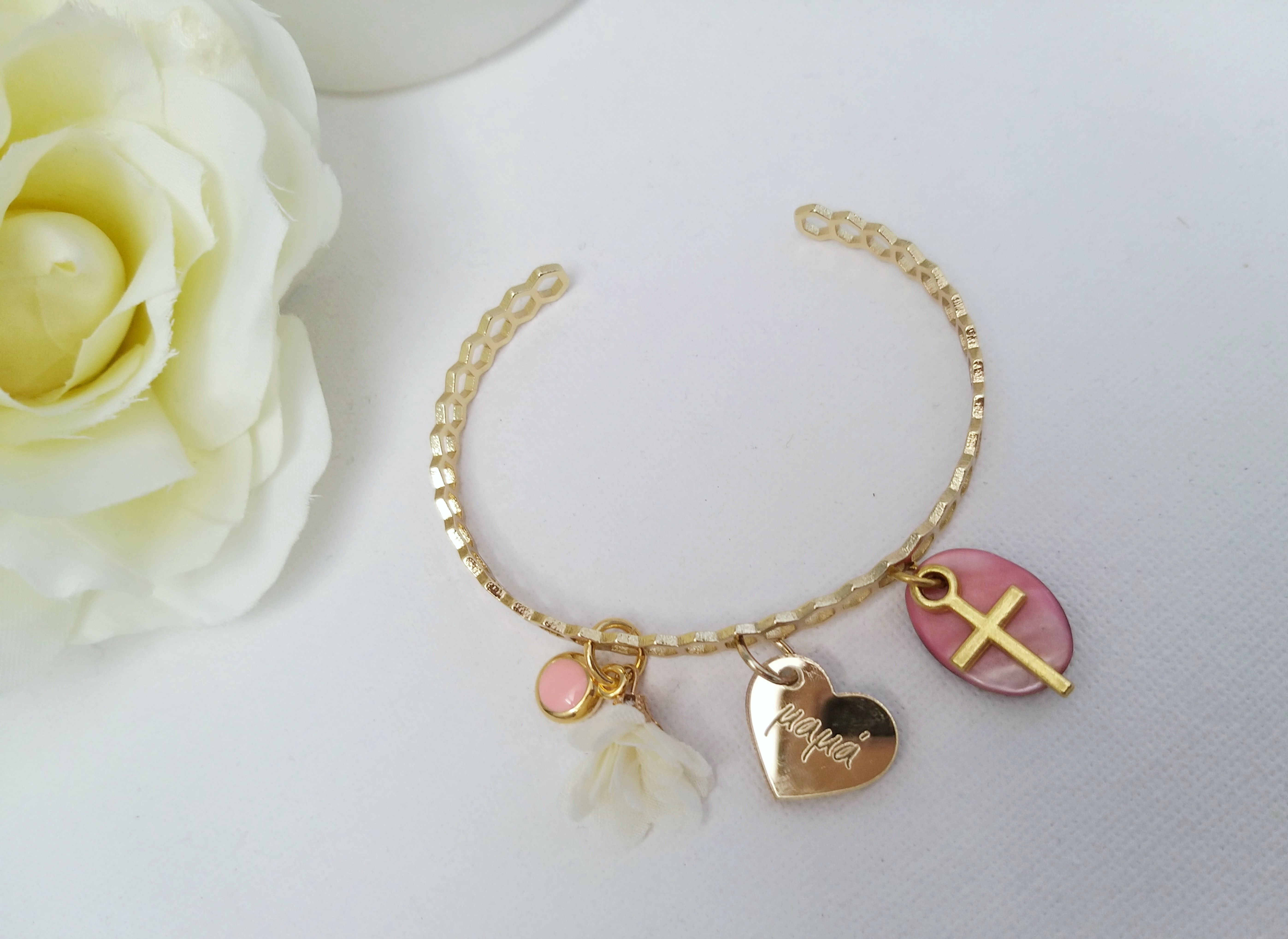 Βραχιόλι μαρτυρικό για μαμά & νονά.