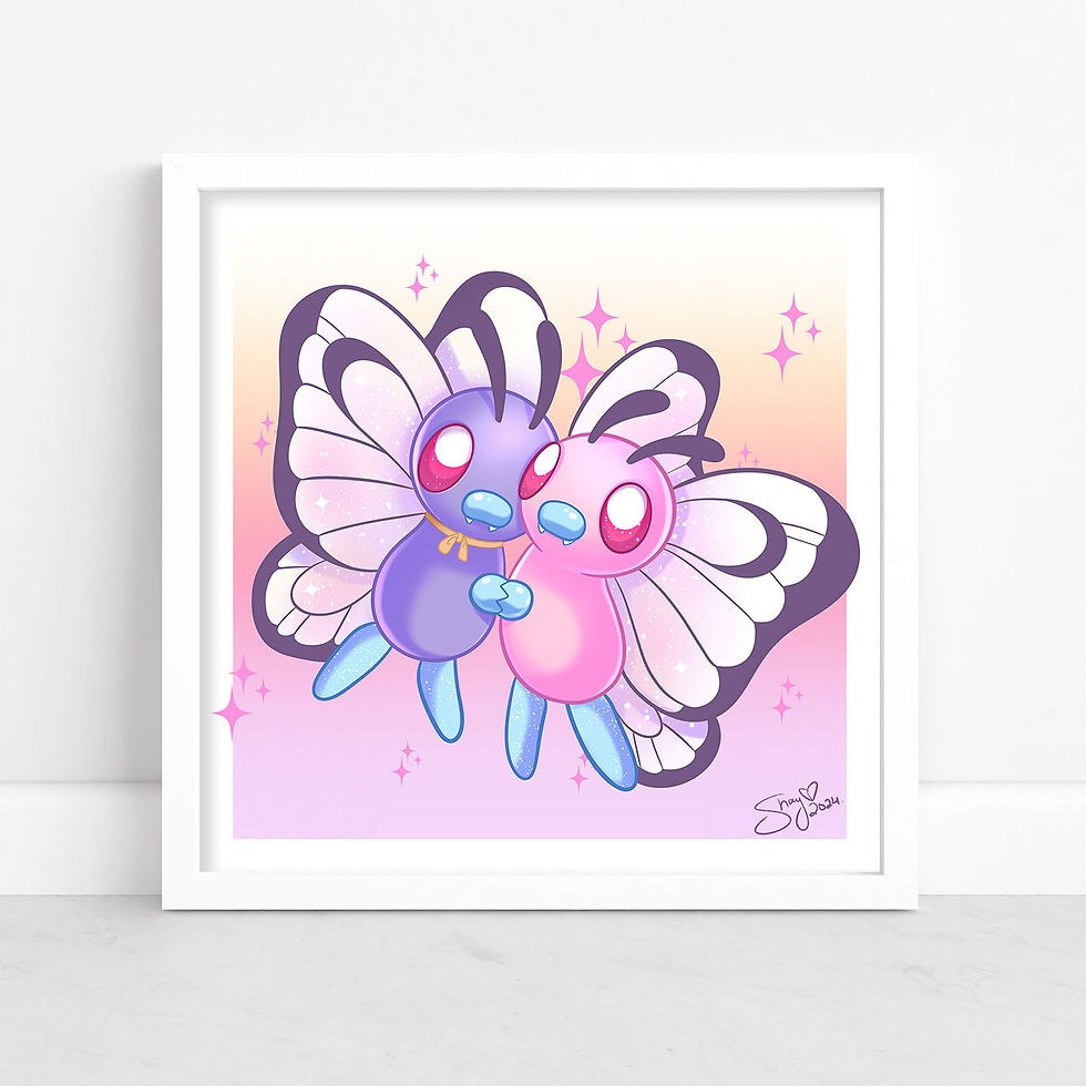 Butterfree Love Spring Art Print