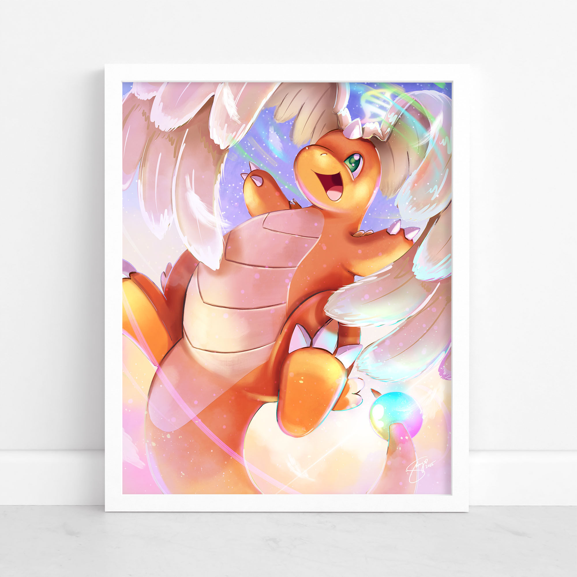 Mega Dragonite Pokemon Wall Art