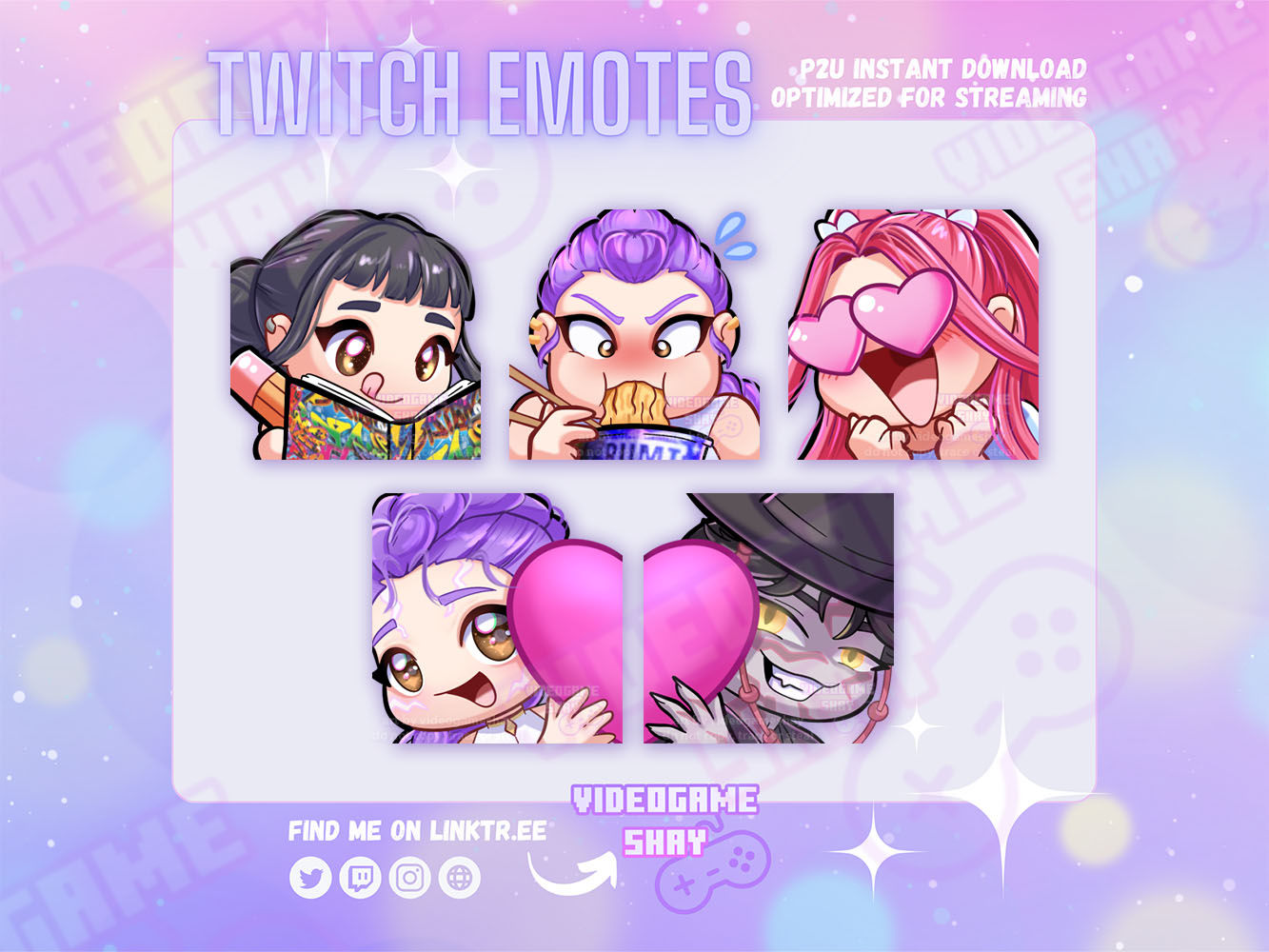 K-POP DEMON HUNTERS Twitch Emote Pack