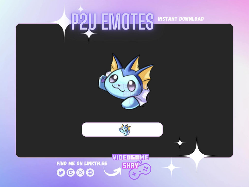 Thumbnail: Vaporeon Bongo Tap Animated Emotes