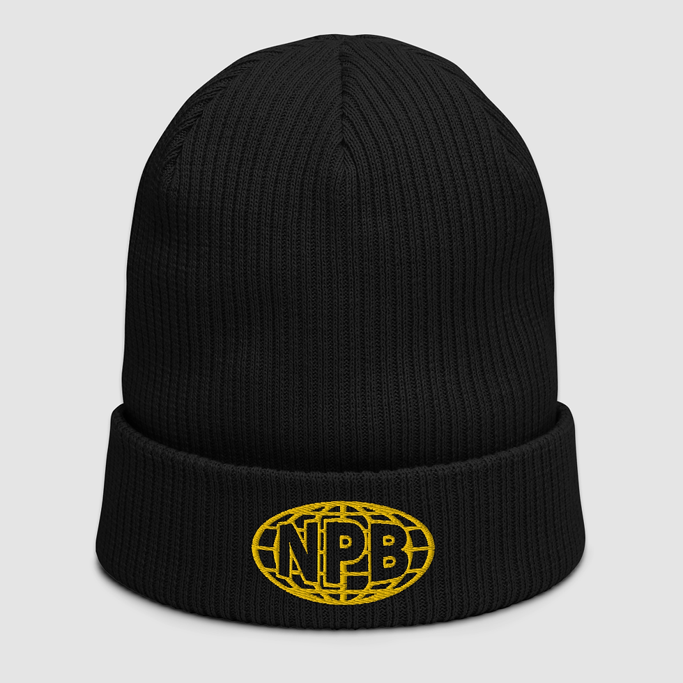 Thumbnail: Organic No Planet B Ribbed Beanie