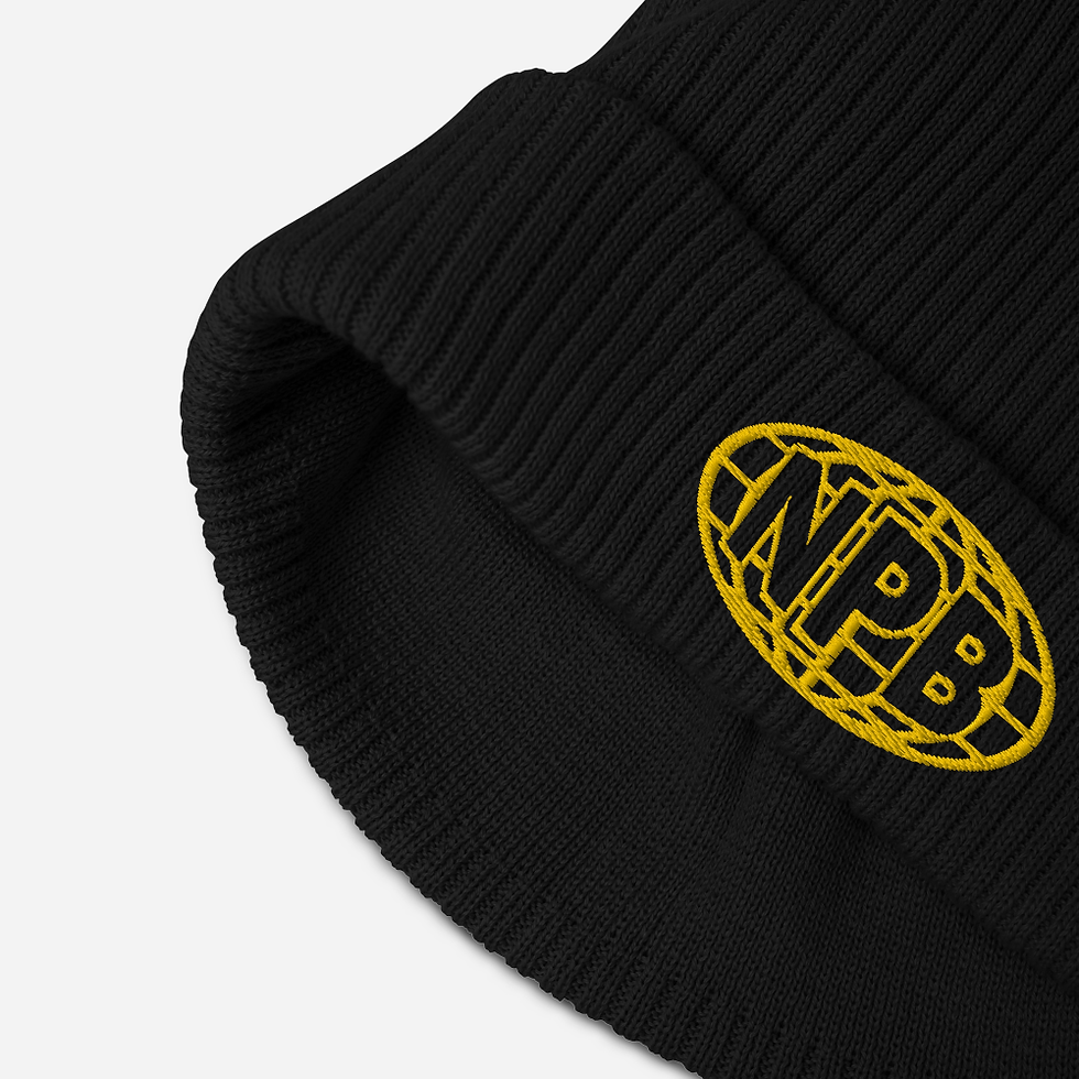 Thumbnail: Organic No Planet B Ribbed Beanie