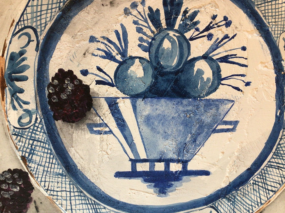 Thumbnail: Blackberries on Delft